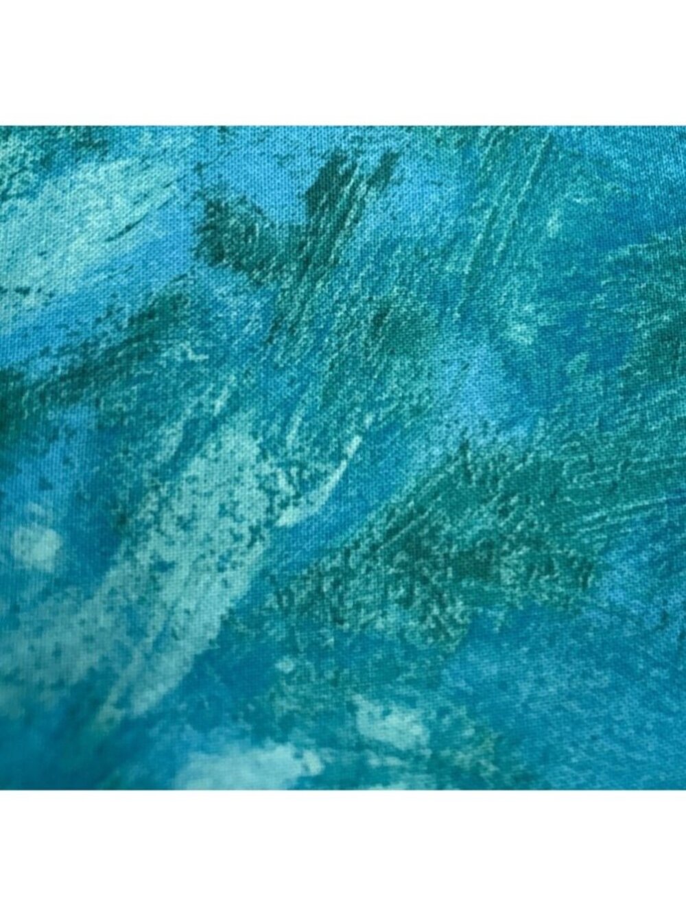 Blue Abstract Watercolor Cotton Fabric 9" x 44" Pattern USA